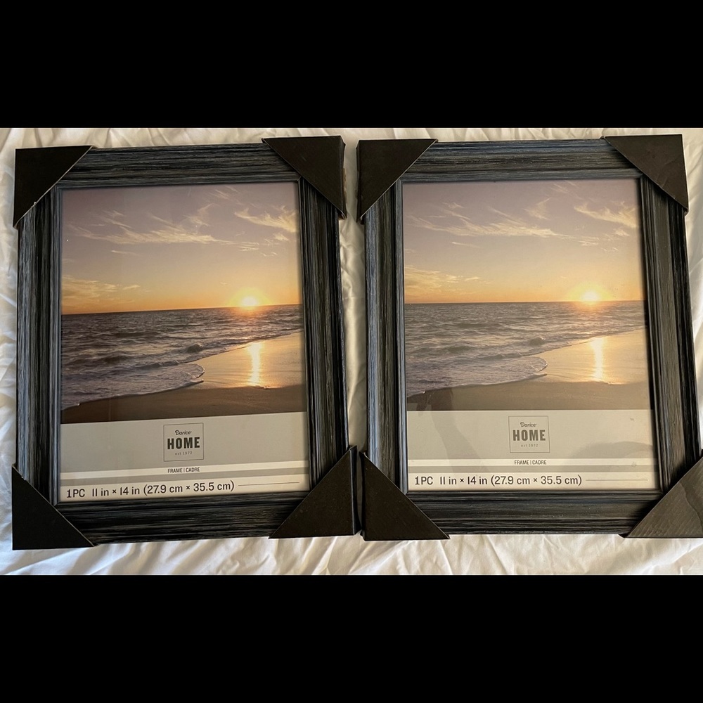 Darice Blue Wood Picture Frames Distressed,11 x 14